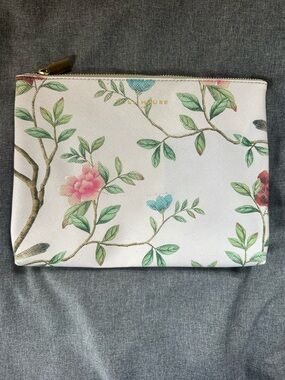 Hill House x Diane Hill Artist Edition Leather Floral Zip Pouch